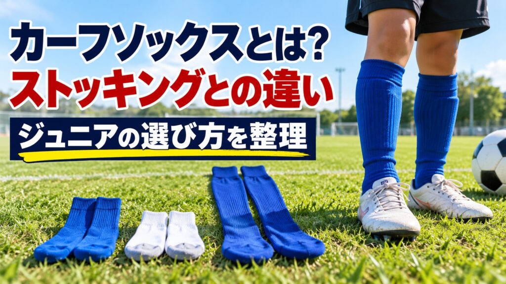 カーフソックスとは？ストッキングとの違い｜ジュニアの選び方を整理